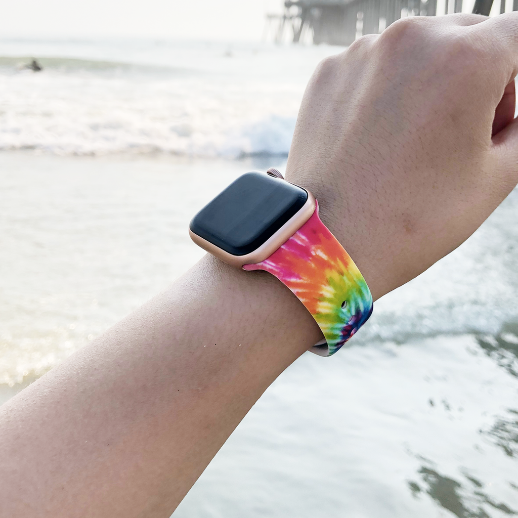 TikTok Tie Dye Apple Watch Silicone Band - Memebands