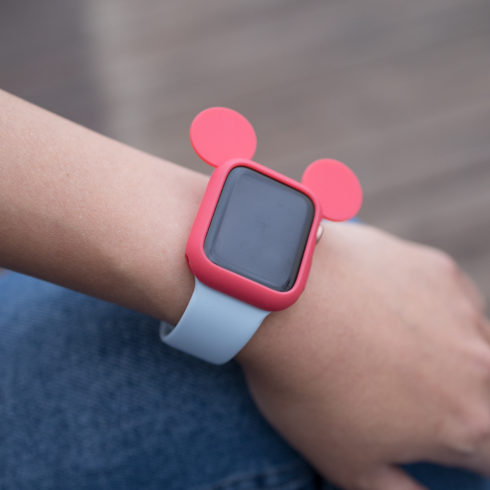 Mickey Silicone Watch Case - Red - Memebands