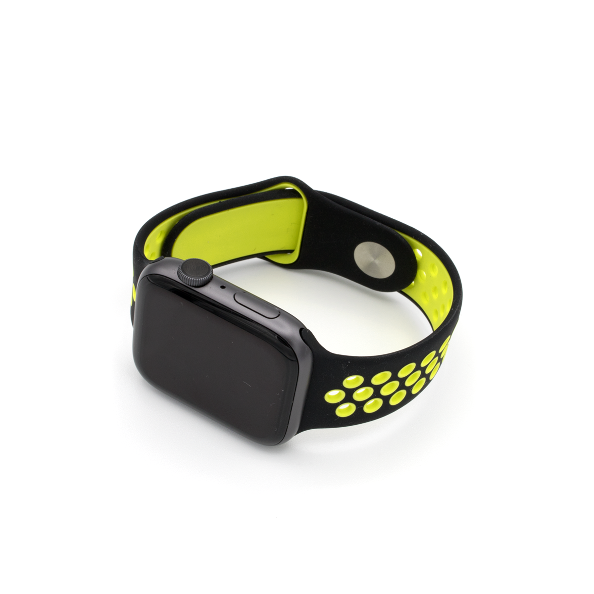 Sport Apple Watch Band - Black/Neon Yellow | Memebands
