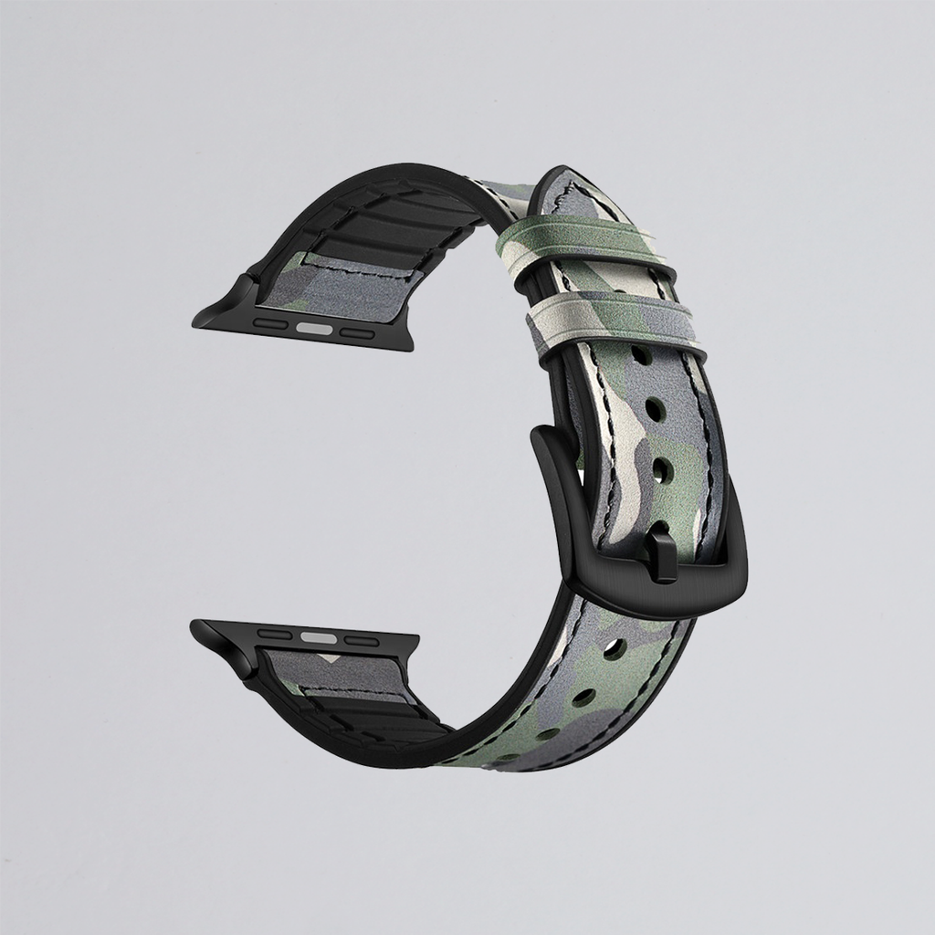 Camo Print Hybrid Apple Watch Band - Memebands
