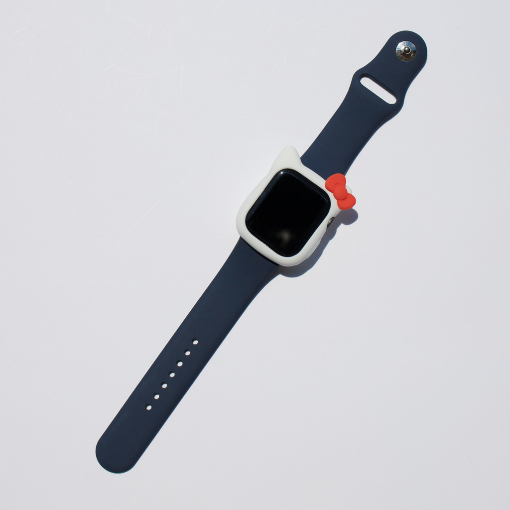 Kitty Silicone Apple Watch Case - White - Memebands