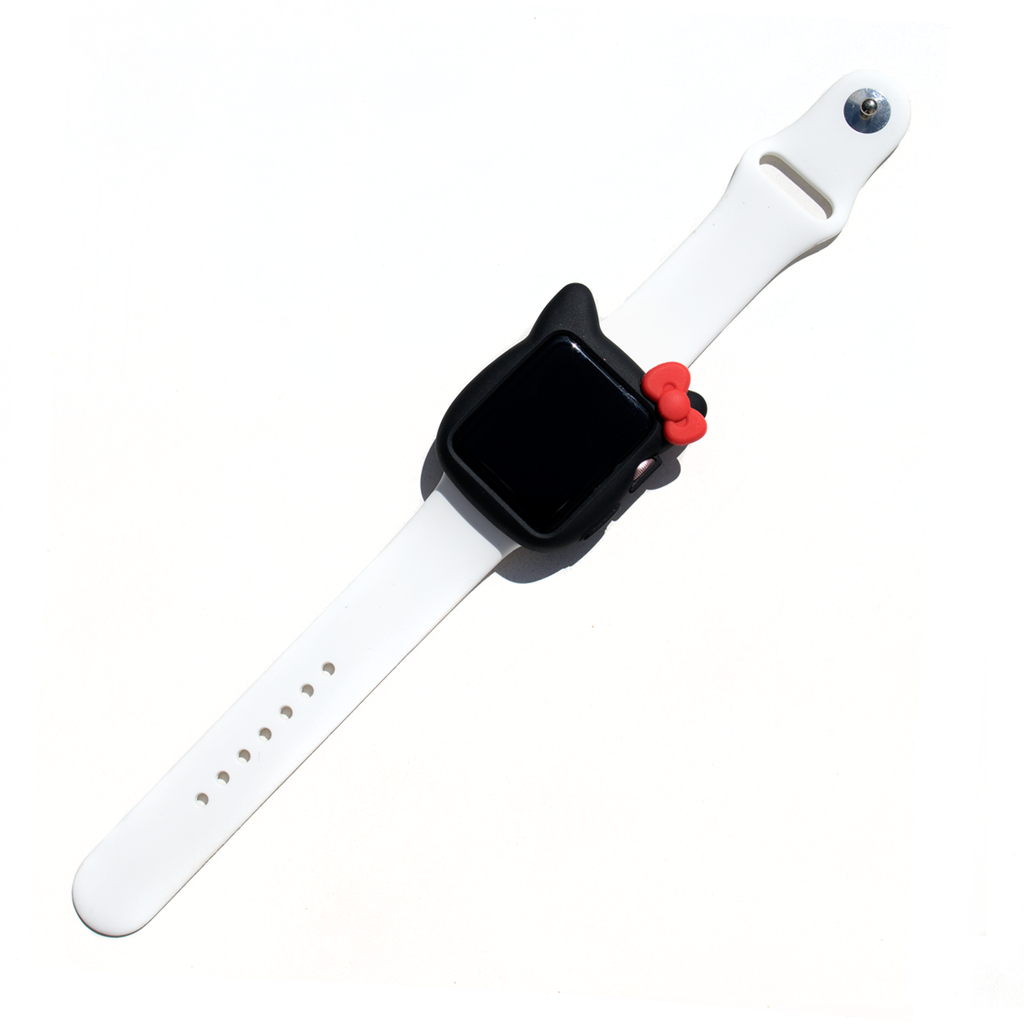 Kitty Silicone Apple Watch Case - Black - Memebands