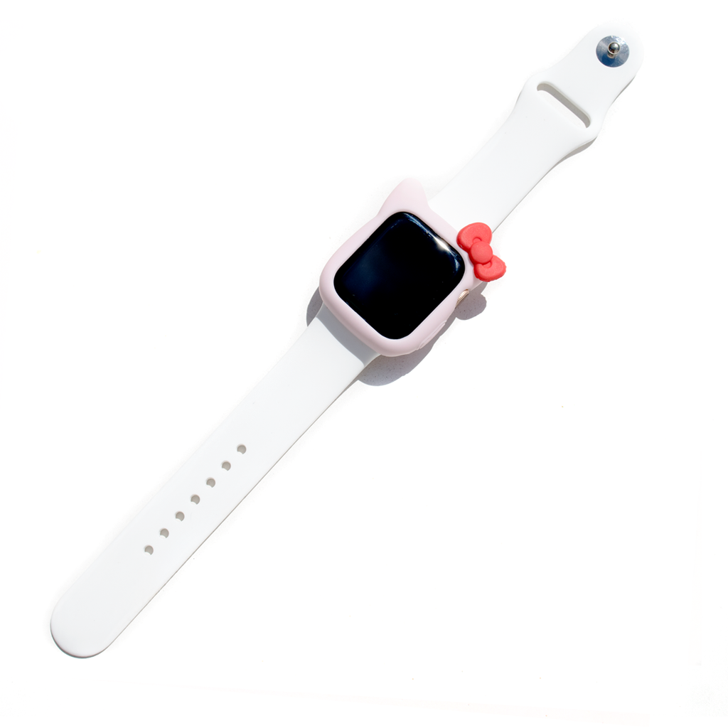 Kitty Silicone Apple Watch Case - Pink - Memebands